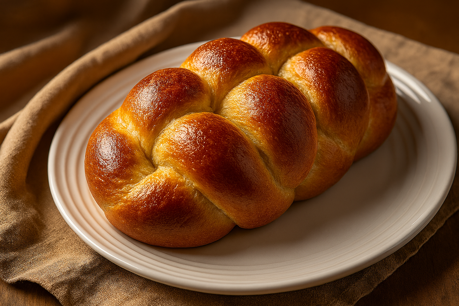 Trenza de pan saliendo del horno eléctrico