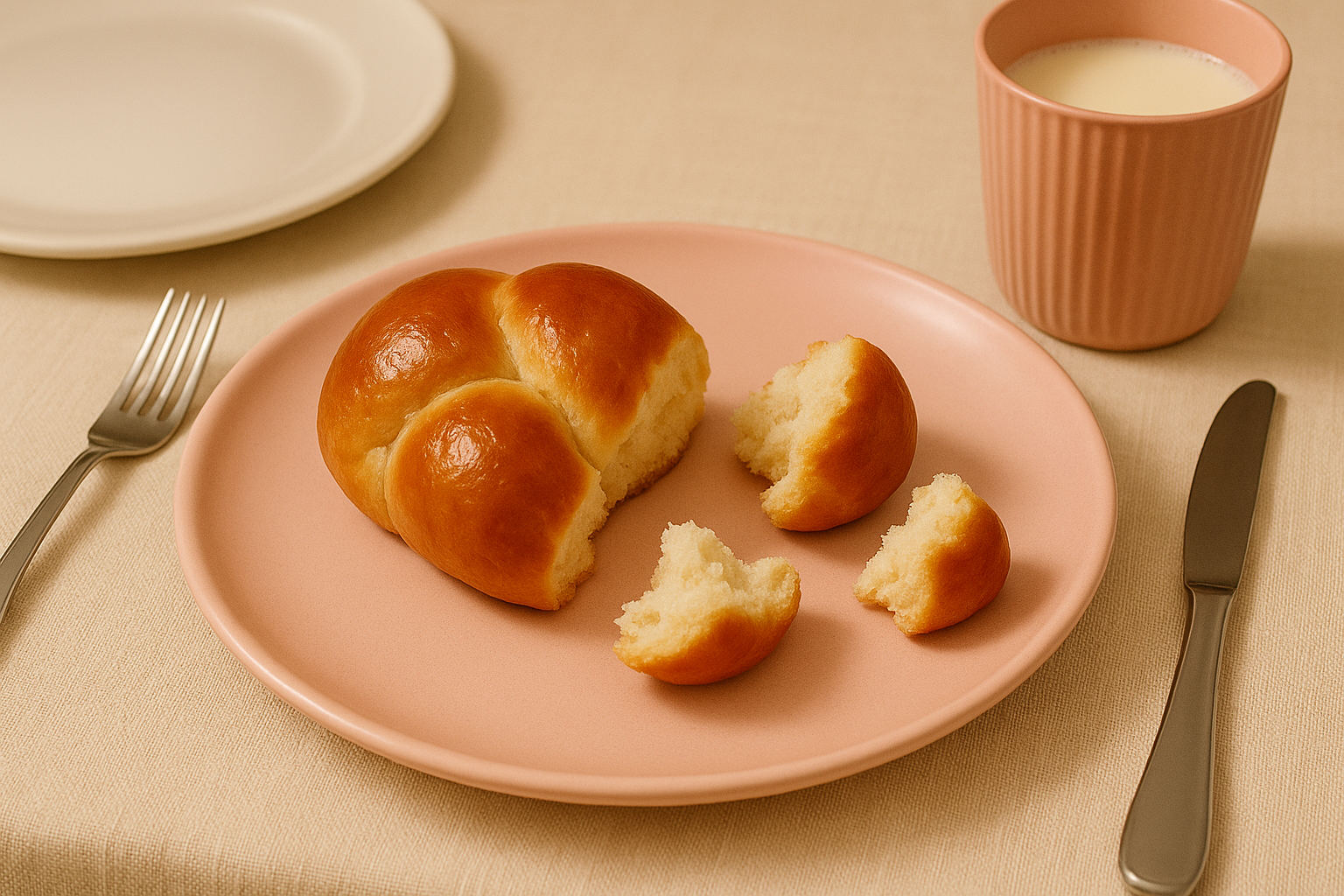 Trenza lista para servir